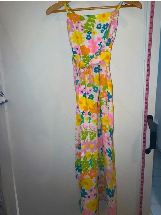 NEW Show Me Your Mumu Amalfi Coast Sun Dress Retro Floral Midi Adj Straps XS - Picture 5 of 12
